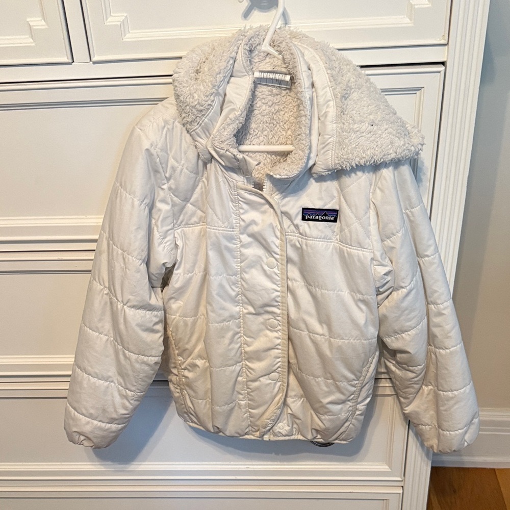 Patagonia Cream Quilted Jacket